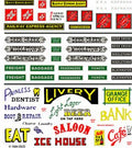 HO Depot  REA & Advertising Signs Dry Transfer Dry Transfer