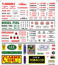 HO Data/Warning Label Signs Dry Transfer Dry Transfer