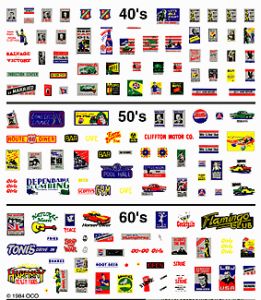 Mini Signs & Posters Dry Transfer