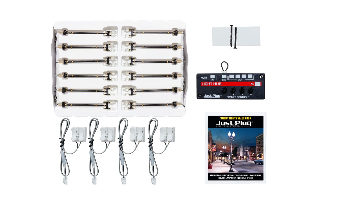 HO Scale Value Pack - Double Lamp Post