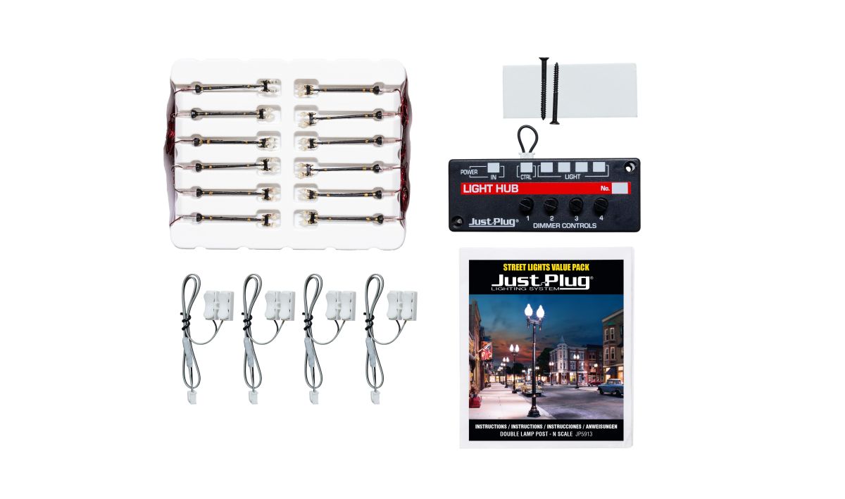 N Scale Value Pack  Double Lamp Post