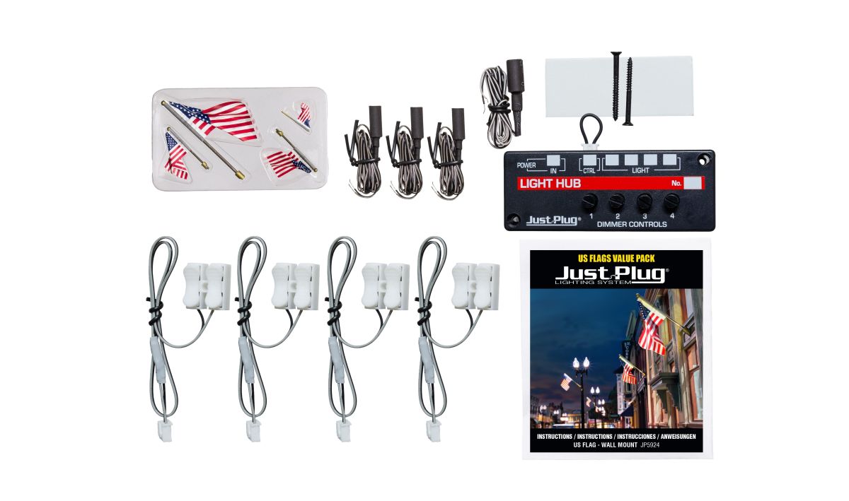 Value Pack - U.S. Flag  Wall Mount