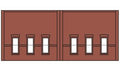 N DPM Street Level Wall Windows