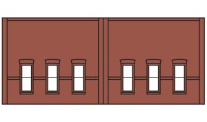 N DPM Street Level Wall Windows