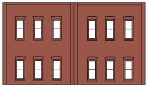 N DPM 2-Story Wall 12 Windows
