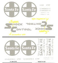 Santa Fe Boxcars/Freight Dry Transfer