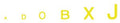 RR Gothic Letters/yellow Dry Transfer
