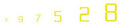 USA Gothic Numbers/yellow Dry Transfer