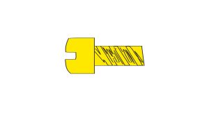 00-90 1/4''Fillister Head Screw/5pk