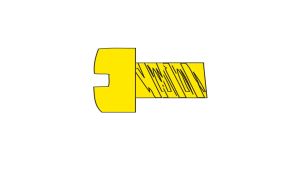 0-80 1/2''Fillister Head Screw/5pk