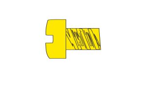 1-72 1/4''Fillister Head Screw/5pk