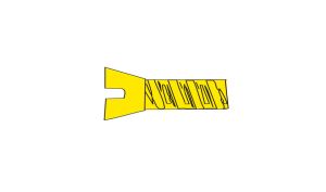 00-90 3/8''Flat Head Screw/5pk