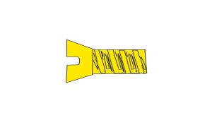 0-80 1/2''Flat Head Screw/5pk