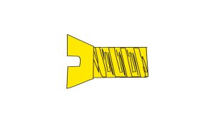 1-72 1/4''Flat Head Screw/5pk
