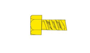 0-80 1/2''Hex Head Screw/5pk