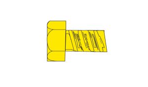 1-72 1/8''Hex Head Screw/5pk