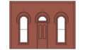 O DPM Street/Dock Level Arched Entry Door