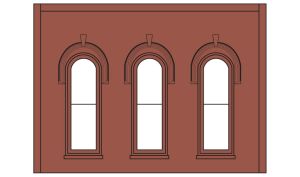O Arched Window Wall