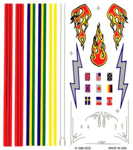 Dry Transfer/Stripes & Flames