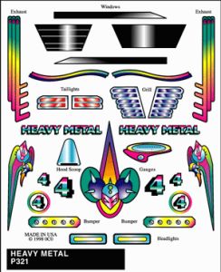 Stick on Decal/Heavy Metal