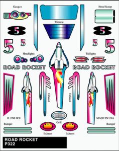 Stick on Decal/Road Rocket