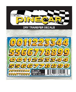 Dry Transfer/Yellow Numbers