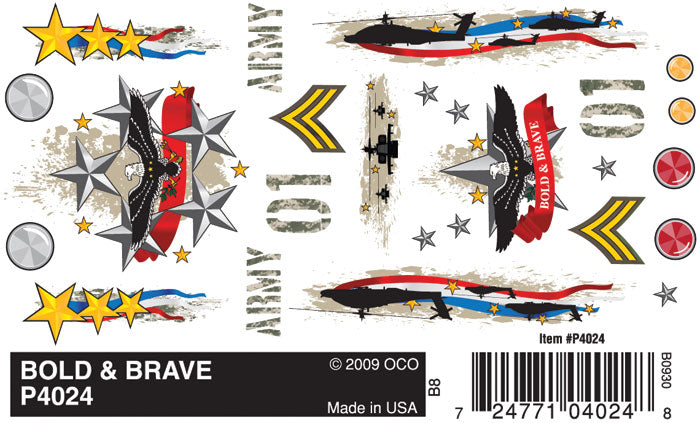 Bold & Brave Dry Transfer