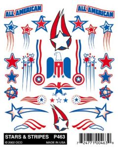 Stick-On Decal/Stars & Stripes