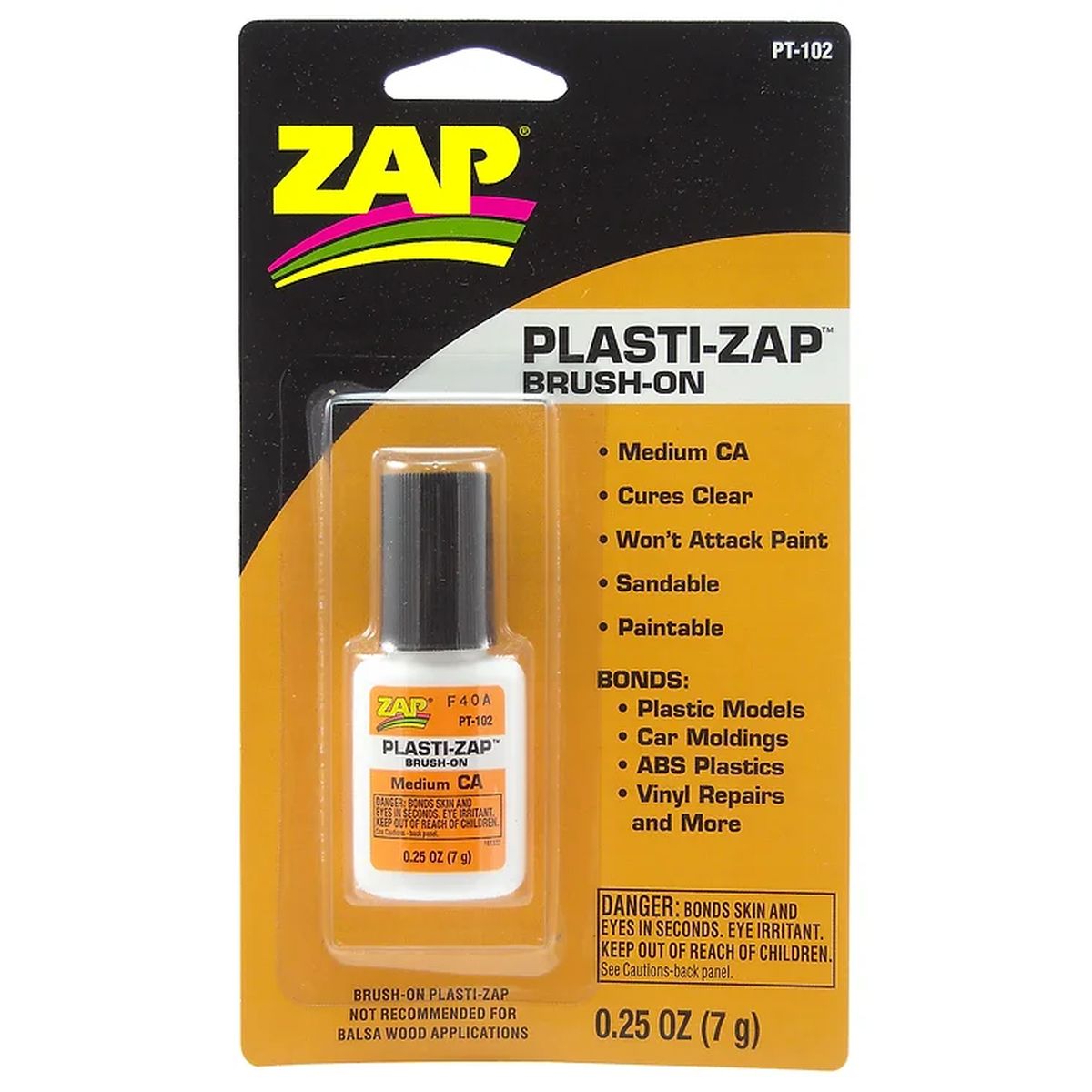 Zap Brush On Plasti-Zap 1/4 Oz